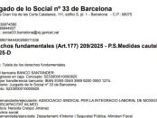 Interlocutòria mesures cautelars AILMED SINDICAT