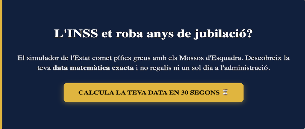 L’error de l’INSS amb la jubilació que et pot costar 2 anys de vida (i com el vam destapar)