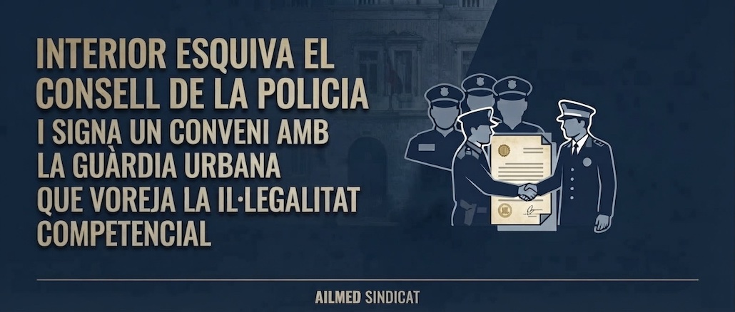 Interior esquiva el Consell de la Policia i signa un conveni amb la Guàrdia Urbana que voreja la il·legalitat competencial